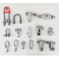 Hot-dip Galvanized Steel ball eye / socket clevis/ anchor shackles / link plate / for Overhead Transmission Pole Line Hardware